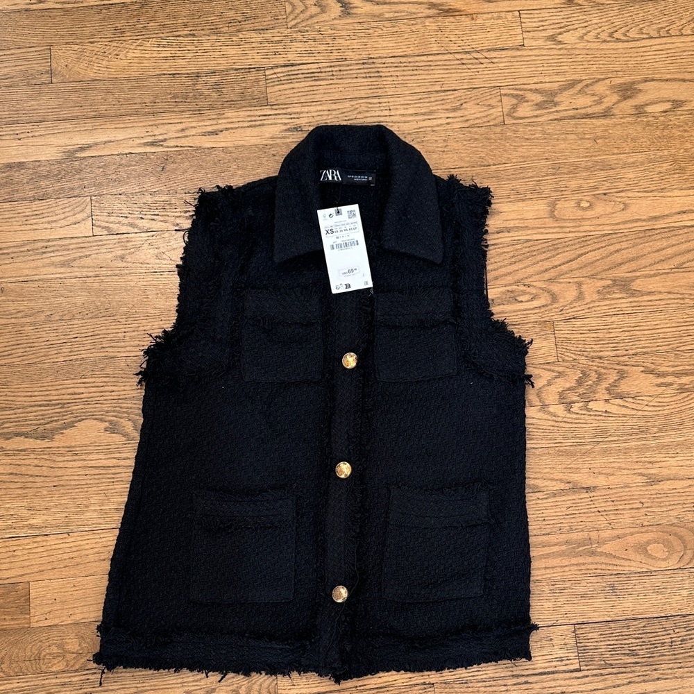 NWT Zara Black Vest